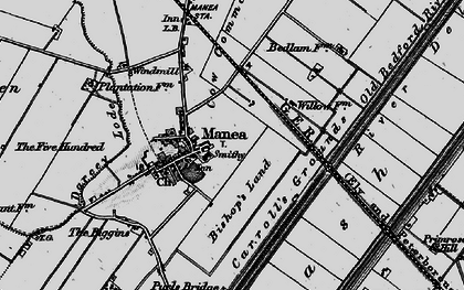 Old map of Bishop's Land in 1898