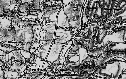 Old map of Mangerton in 1898
