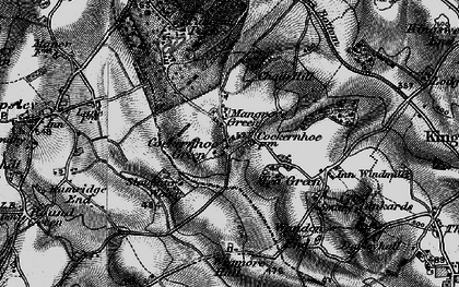 Old map of Mangrove Green in 1896