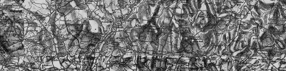 Old map of Manhay in 1895