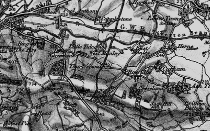 Old map of Manley in 1898