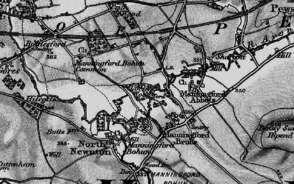 Old map of Manningford Bruce in 1898