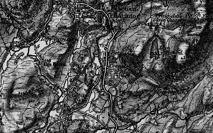 Old map of Manod in 1899
