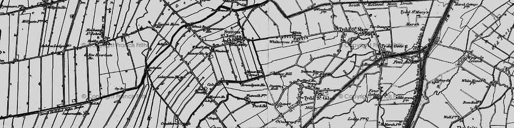 Old map of Manor Hill Corner in 1898