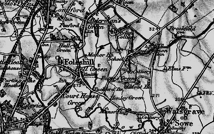 Old map of Manor House in 1899