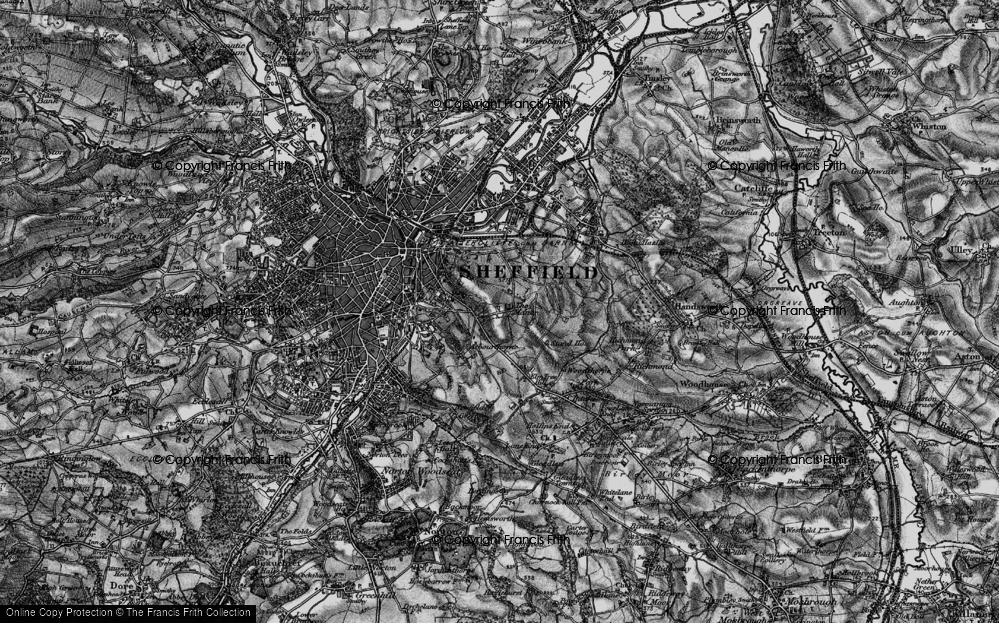 Old Map of Manor Park, 1896 in 1896