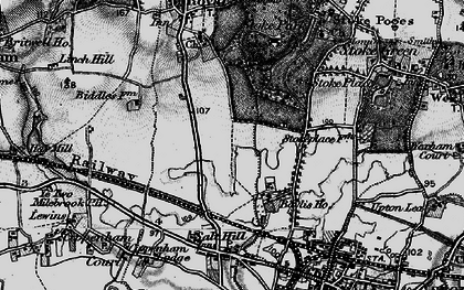 Old map of Manor Park in 1896