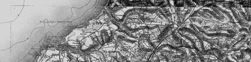 Old map of Manor Parsley in 1895