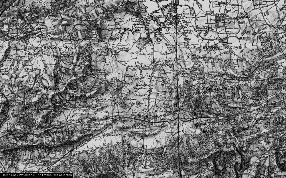 Old Map of Manor Royal, 1896 in 1896