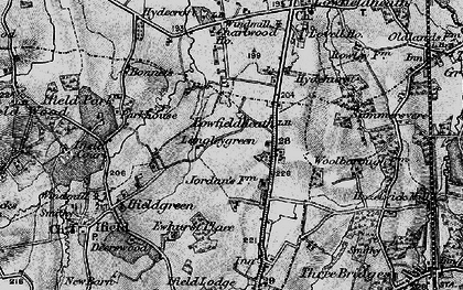 Old map of Manor Royal in 1896