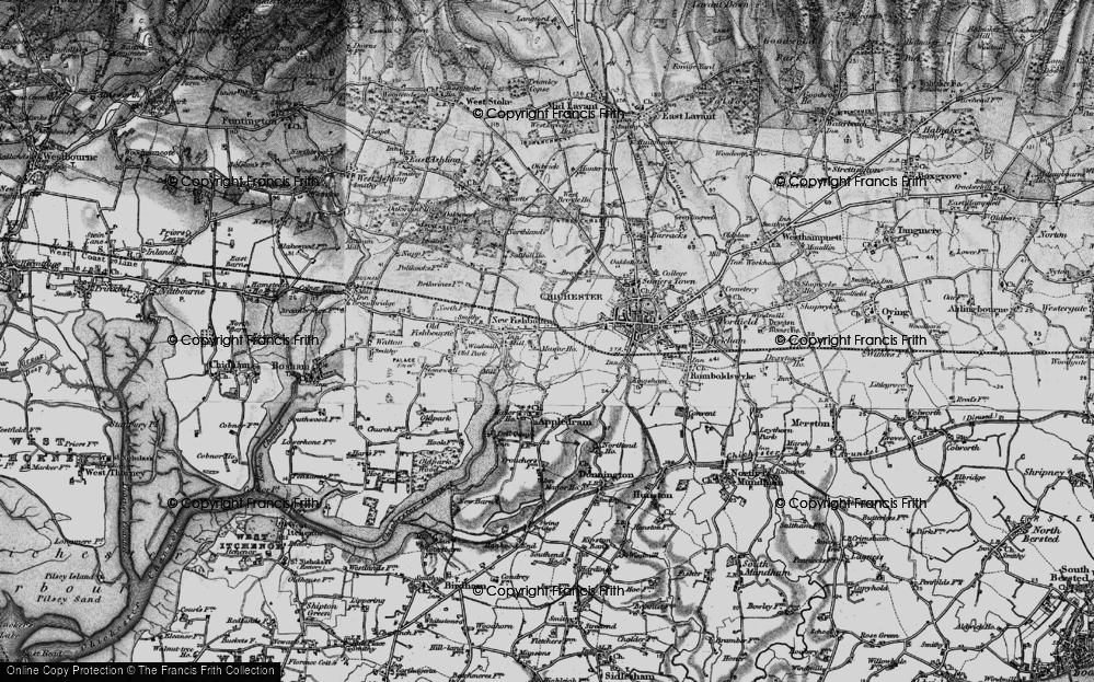 Old Map of Historic Map covering West Broyle Ho in 1895