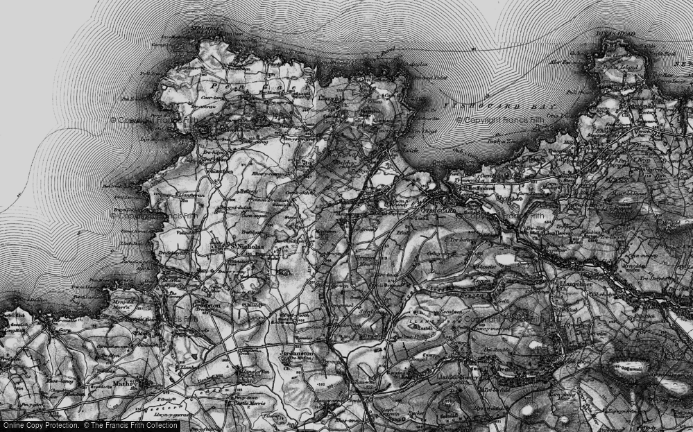 Old Map of Manorowen, 1898 in 1898