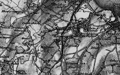 Old map of Manorowen in 1898
