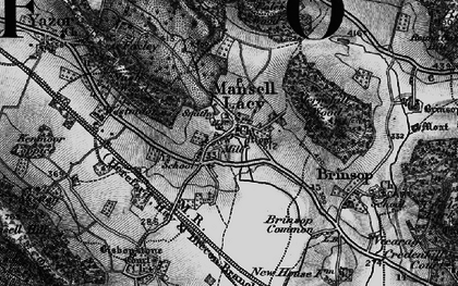 Old map of Mansel Lacy in 1898