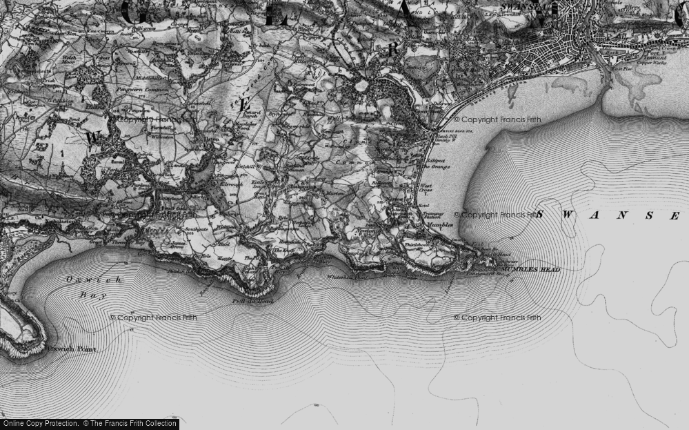 Old Map of Manselfield, 1897 in 1897