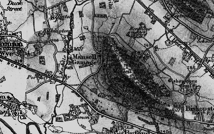 Old map of Mansell Gamage in 1898