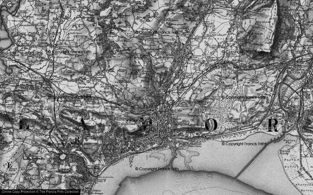 Old Map of Manselton, 1897 in 1897