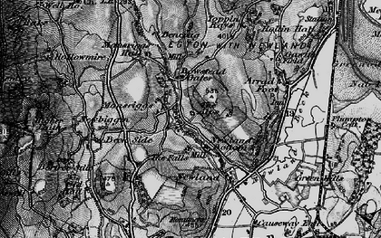 Old map of Bowstead Gates in 1897