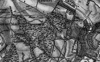 Old map of Manswood in 1895