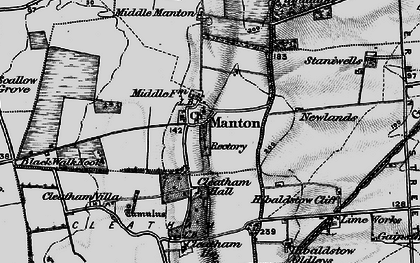 Old map of Black Wall Nook in 1898