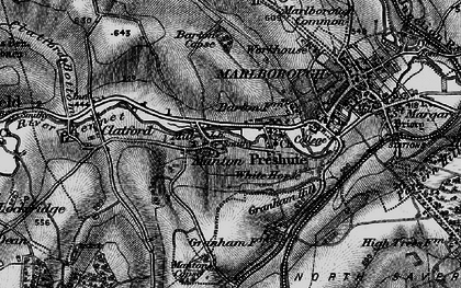 Old map of Barton Copse in 1898