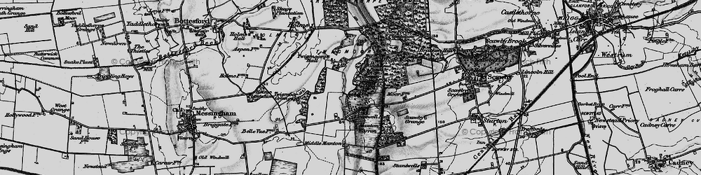 Old map of Manton Warren in 1898