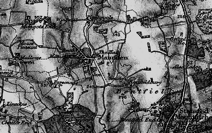 Old map of Manuden in 1895