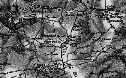 Old map of Manwood Green in 1896