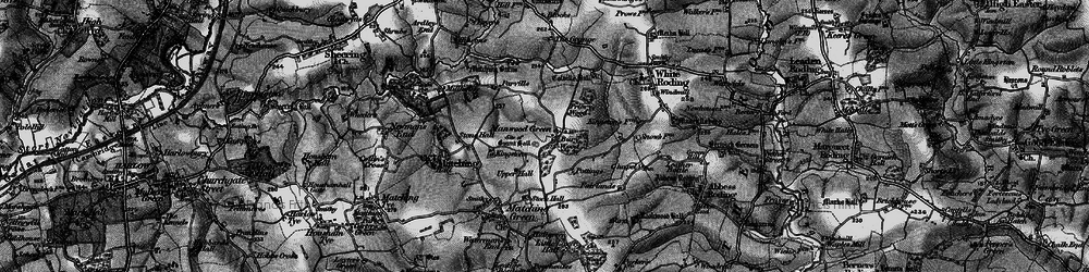 Old map of Manwood Green in 1896