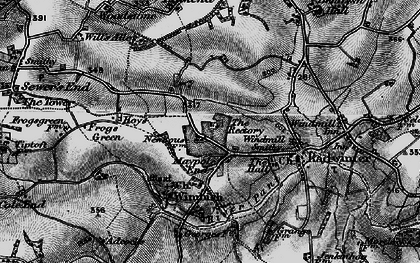 Old map of Maple End in 1895