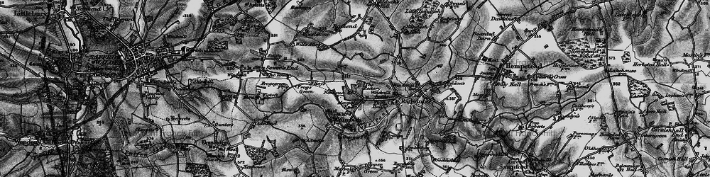 Old map of Maple End in 1895