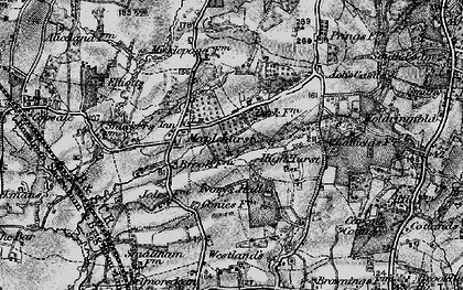 Old map of Belmoredean in 1895
