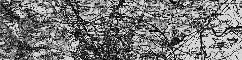 Old map of Mapperley in 1899
