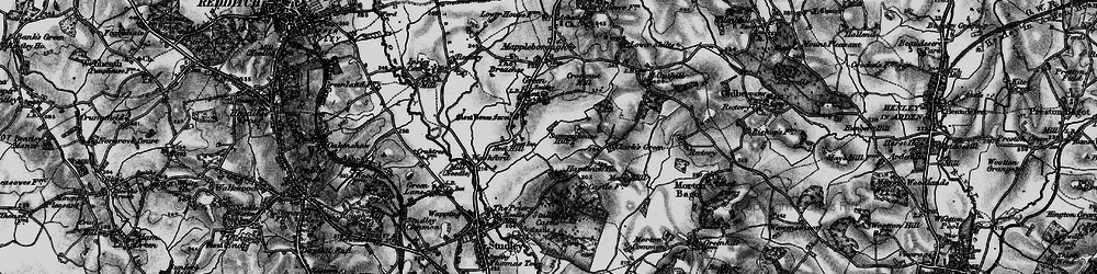 Old map of Mappleborough Green in 1898