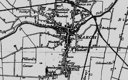 Old map of March in 1898