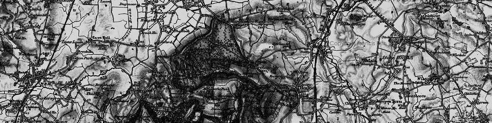 Old map of Marchamley in 1897