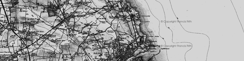 Old map of Marden in 1897