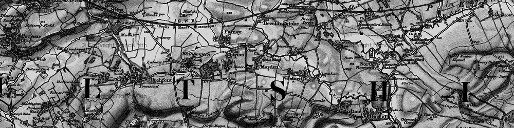 Old map of Marden in 1898