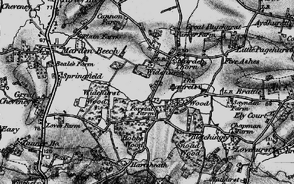 Old map of Widehurst in 1895