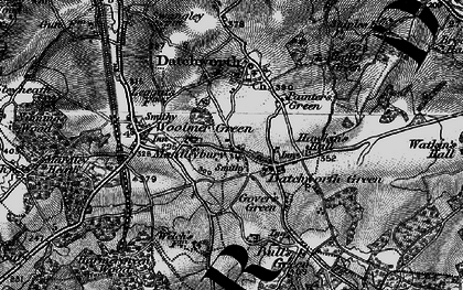 Old map of Mardleybury in 1896