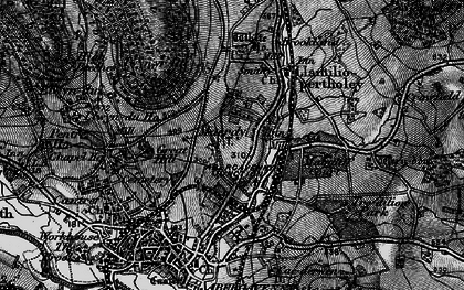 Old map of Afon Gafenni in 1896