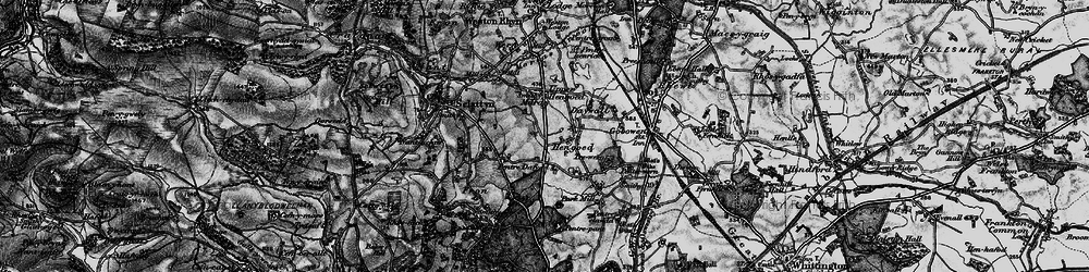 Old map of Mardy in 1897
