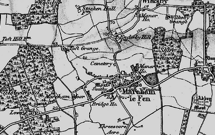 Old map of Mareham le Fen in 1899
