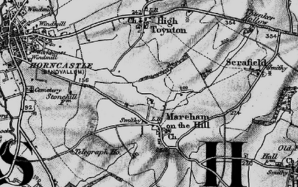 Old map of Mareham on the Hill in 1899