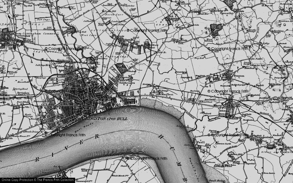 Old Map of Marfleet, 1895 in 1895