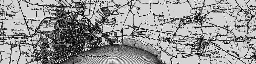 Old map of Marfleet in 1895