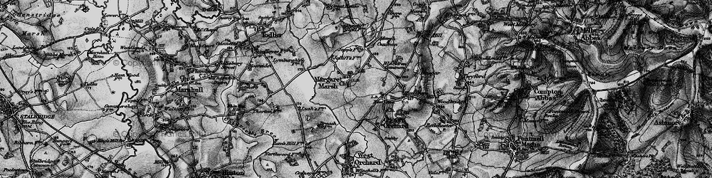 Old map of Margaret Marsh in 1898