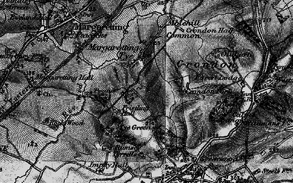 Old map of Margaretting Tye in 1896
