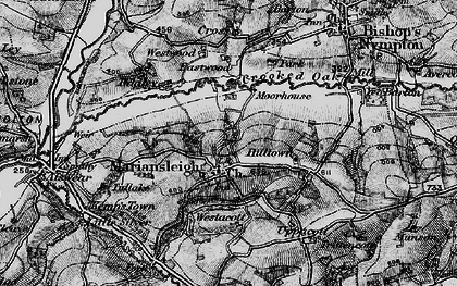 Old map of Mariansleigh in 1898