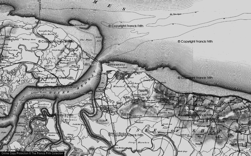 Old Map of Marine Town, 1895 in 1895